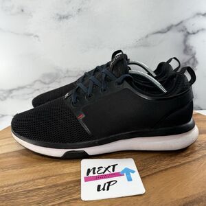 KURU Atom Running Shoes Men's 10 Medium Black Mesh Athletic Sneakers Comfort